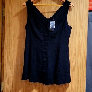 TORRID WOMEN'S BLACK TANK. SIZE O/L/12. NWT